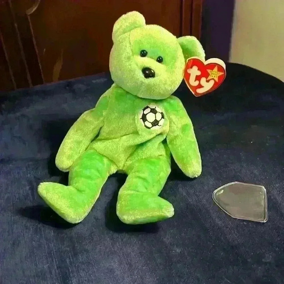 Ty Beanie Baby Kicks bear with tag errors - Picture 1 of 5